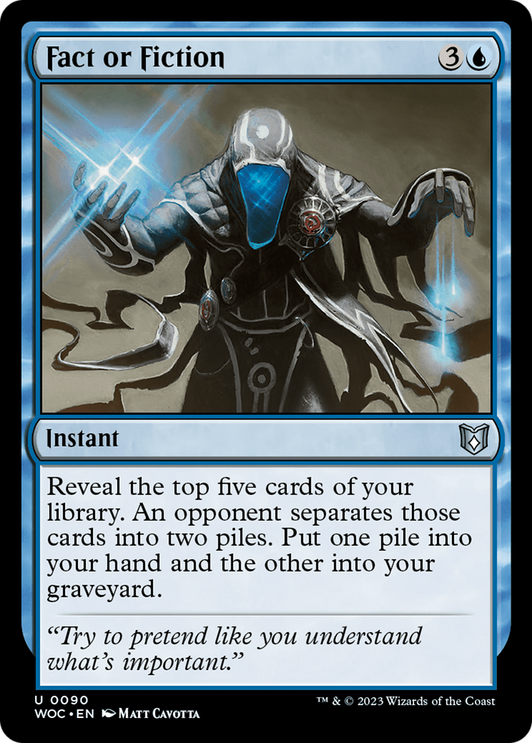 Image of Fact or Fiction (WOC-090) - Wilds of Eldraine Commander