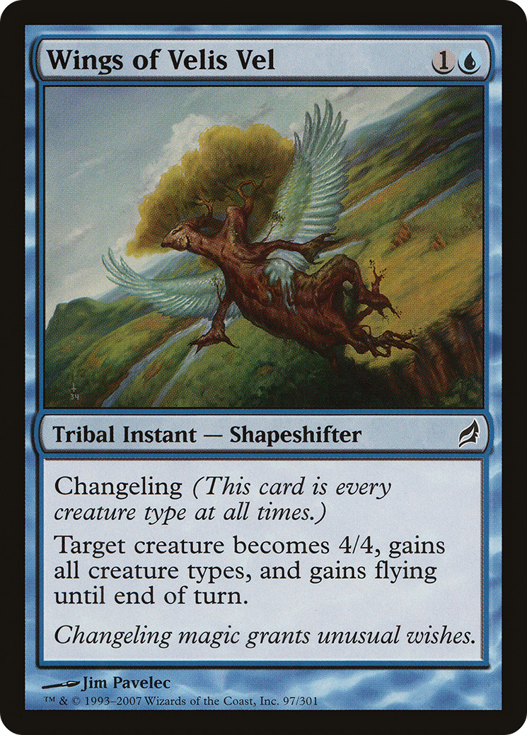 Image of Wings of Velis Vel (LRW-097) - Lorwyn Foil