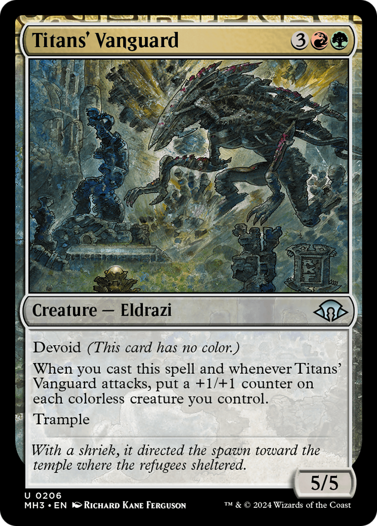 Image of Titans' Vanguard (MH3-206) - Modern Horizons 3: (devoid) Foil
