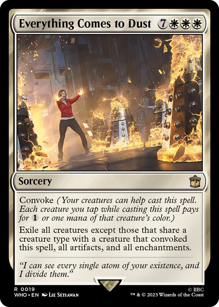 Image of Everything Comes to Dust (WHO-019) - Doctor Who Foil