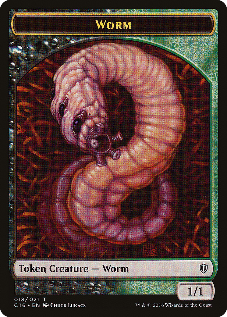 Image of Worm (TC16-018) - Commander 2016 Tokens