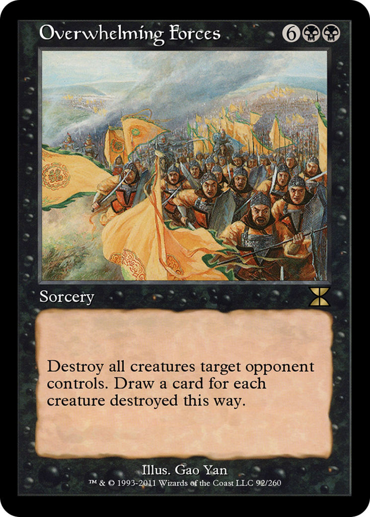 Image of Overwhelming Forces (ME4-092) - Masters Edition IV Foil