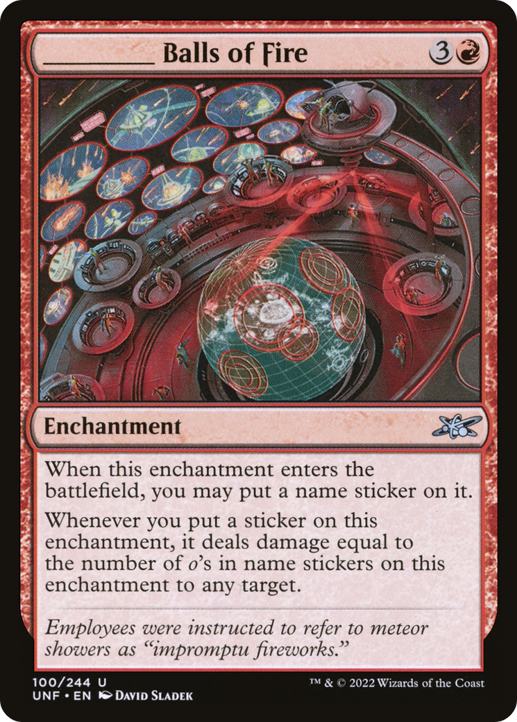 Image of _____ Balls of Fire (UNF-100) - Unfinity