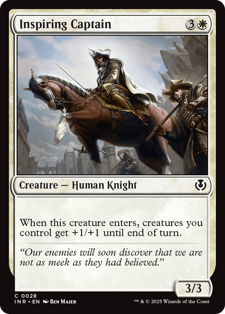 Image of Inspiring Captain (INR-028) - Innistrad Remastered Foil