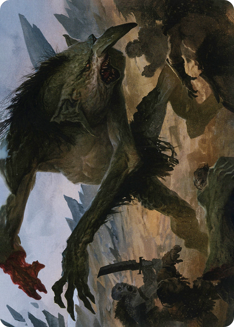 Image of Loathsome Troll // Troll (AAFR-021) - Adventures in the Forgotten Realms Art Series (Borderless) Foil