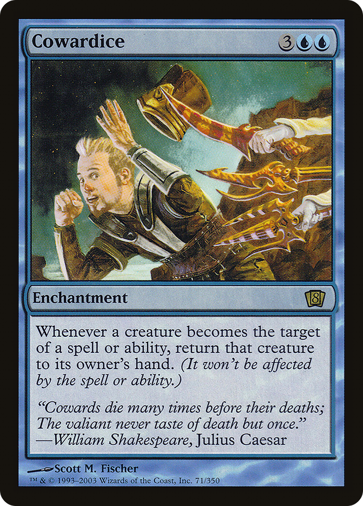 Image of Cowardice (8ED-071) - 8th Edition