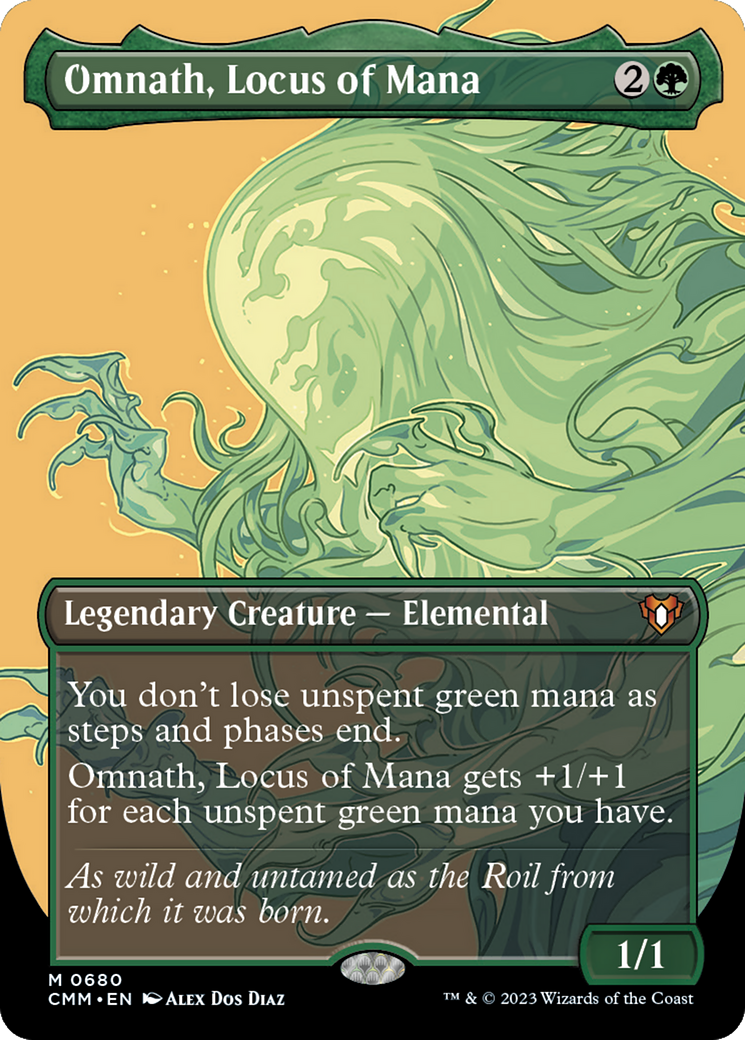 Image of Omnath, Locus of Mana (Borderless) (CMM-680) - Commander Masters (Borderless)