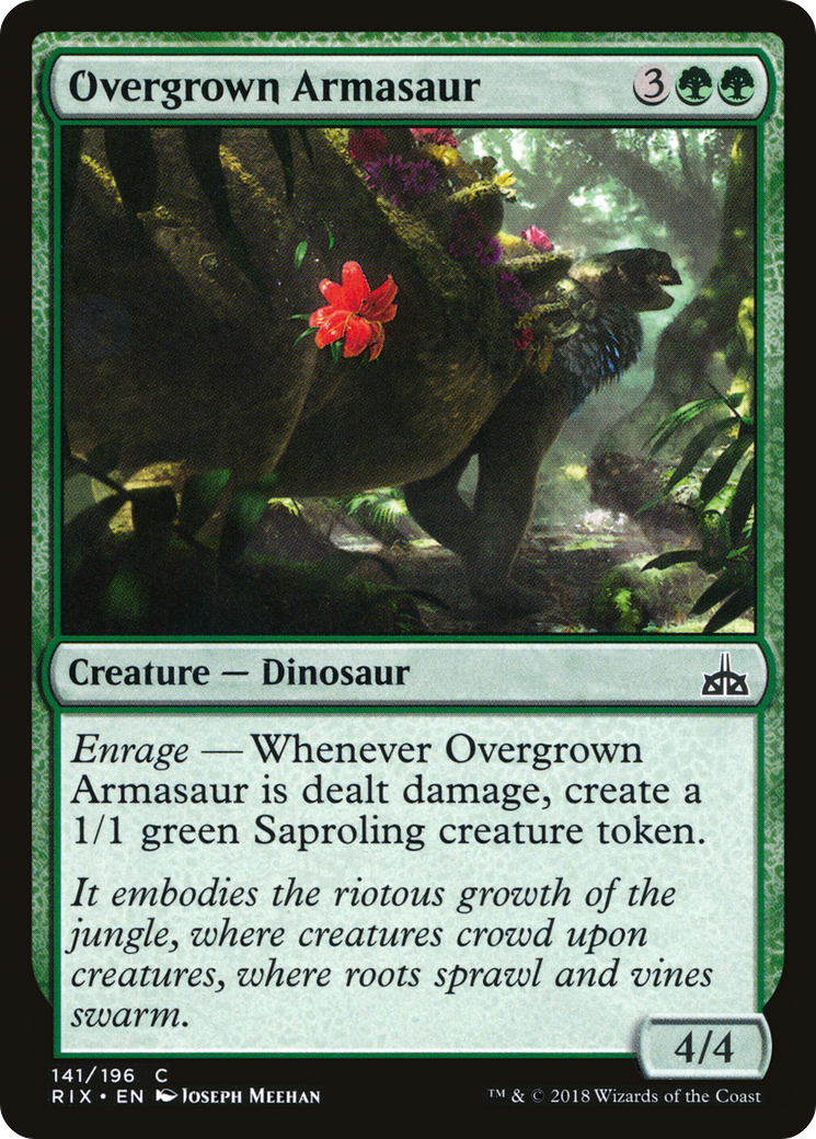Image of Overgrown Armasaur (RIX-141) - Rivals of Ixalan