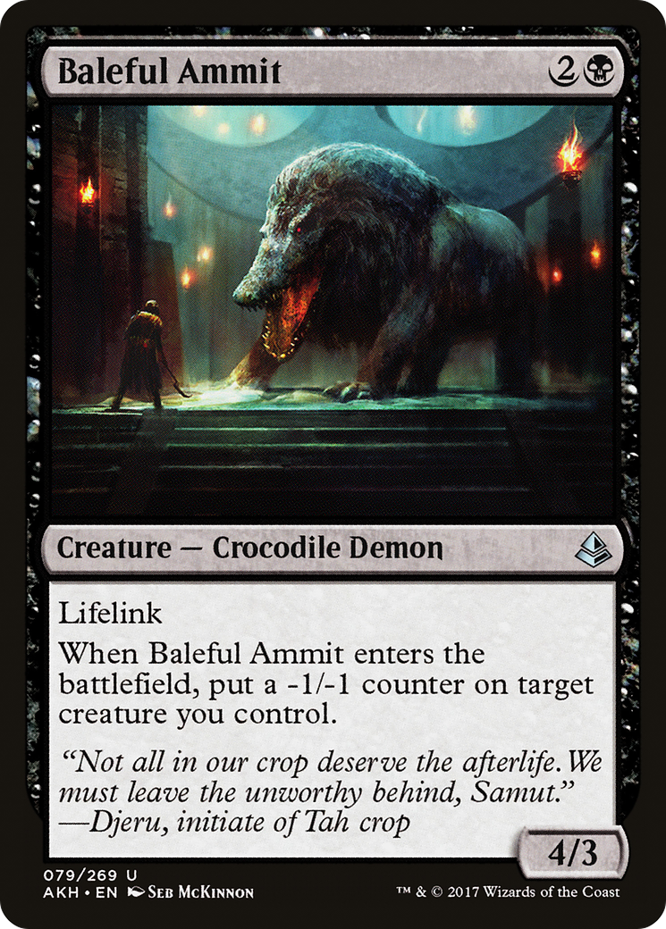 Image of Baleful Ammit (AKH-079) - Amonkhet Foil
