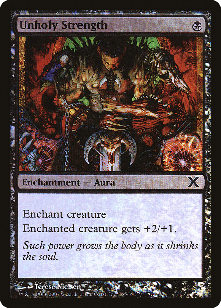 Image of Unholy Strength (10E-185★) - Tenth Edition Foil