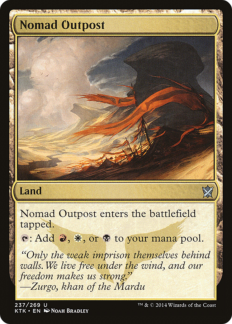 Image of Nomad Outpost (KTK-237) - Khans of Tarkir Foil