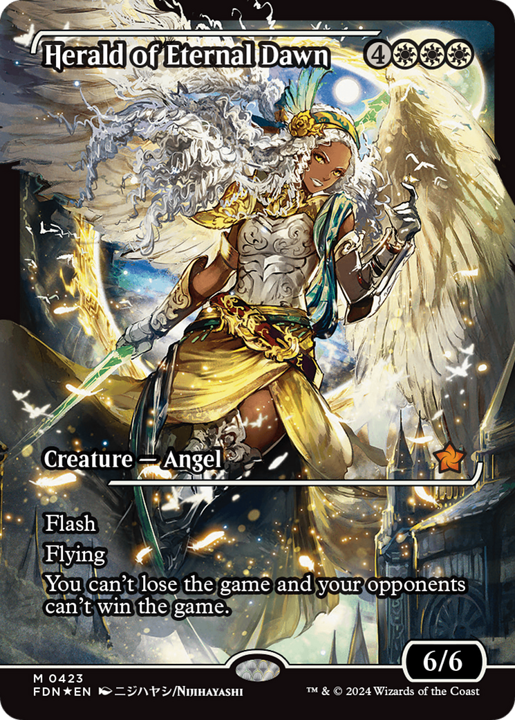Image of Herald of Eternal Dawn (Showcase) (FDN-423) - Foundations: (Showcase) Foil
