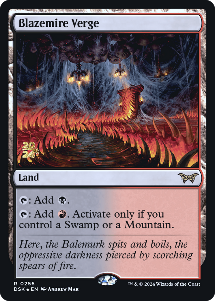 Image of Blazemire Verge (PRE-256) - Duskmourn: House of Horror Promos Foil