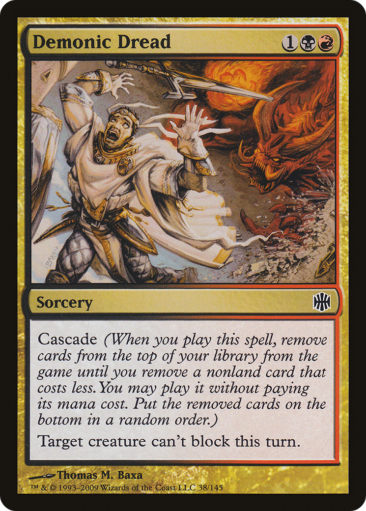 Image of Demonic Dread (ARB-038) - Alara Reborn Foil