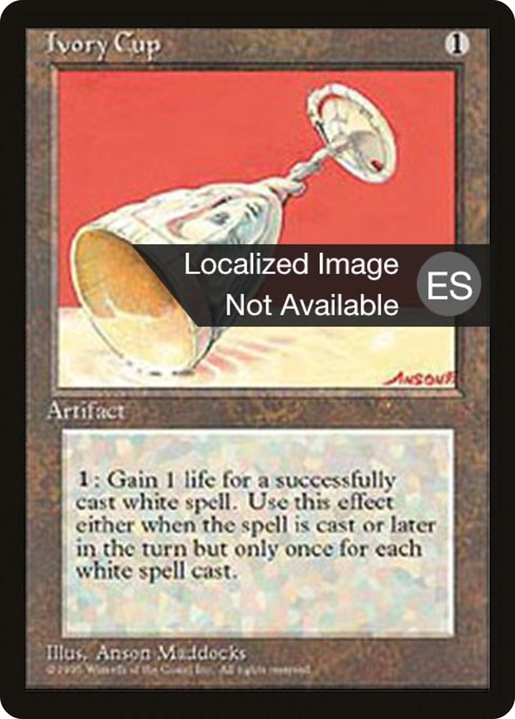 Image of Ivory Cup (4BB-) - Fourth Edition Foreign Black Border