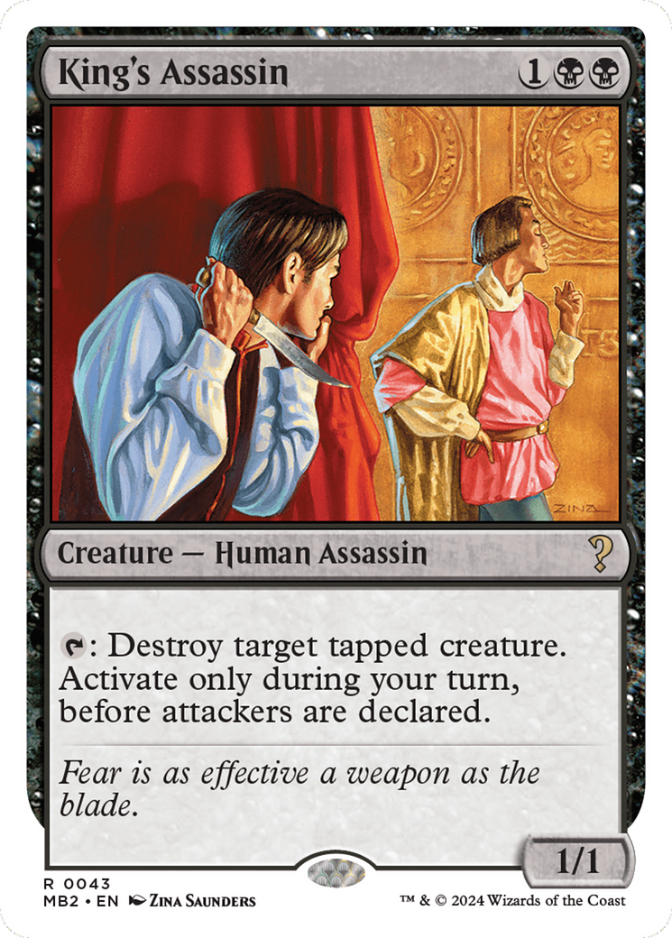 Image of King's Assassin (White Border) (MB2-043) - Mystery Booster 2