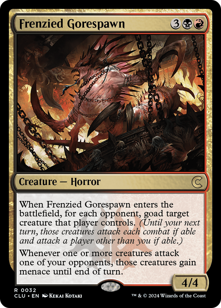 Image of Frenzied Gorespawn (CLU-032) - Ravnica: Clue Edition