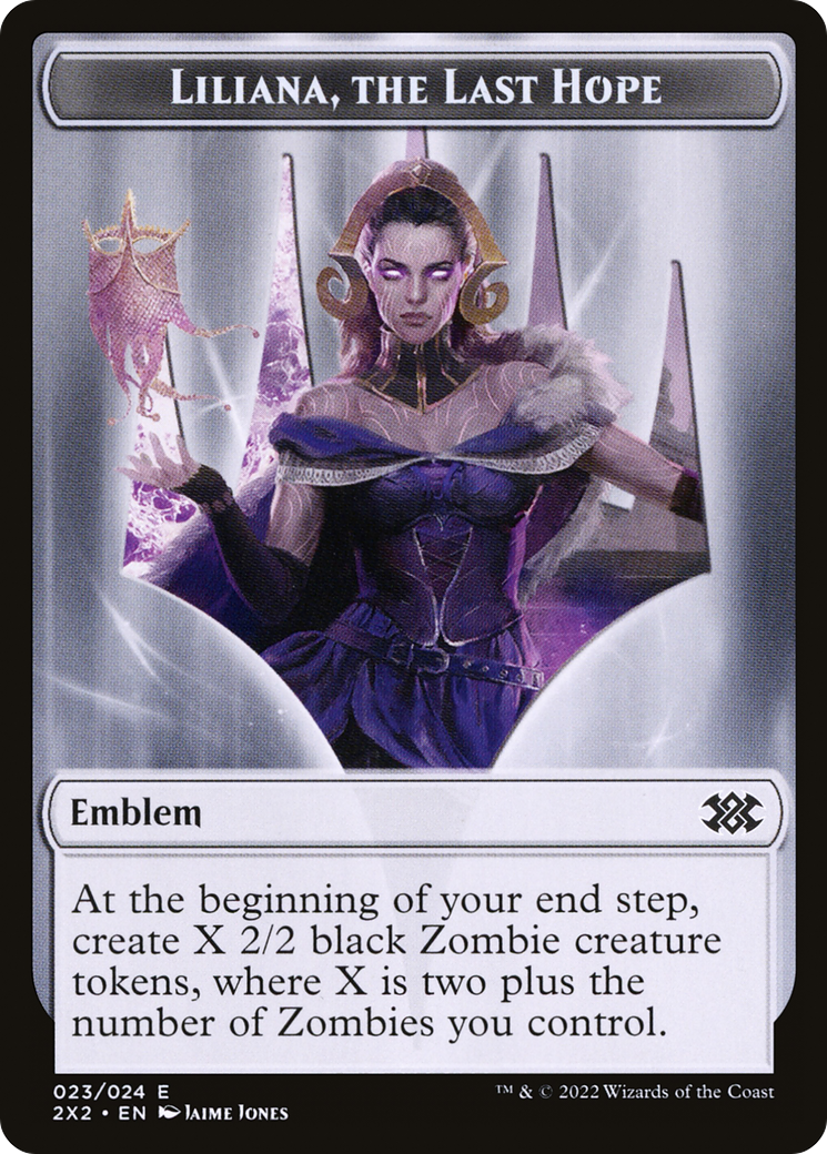 Image of Liliana, the Last Hope Emblem (T2X2-023) - Double Masters 2022 Tokens
