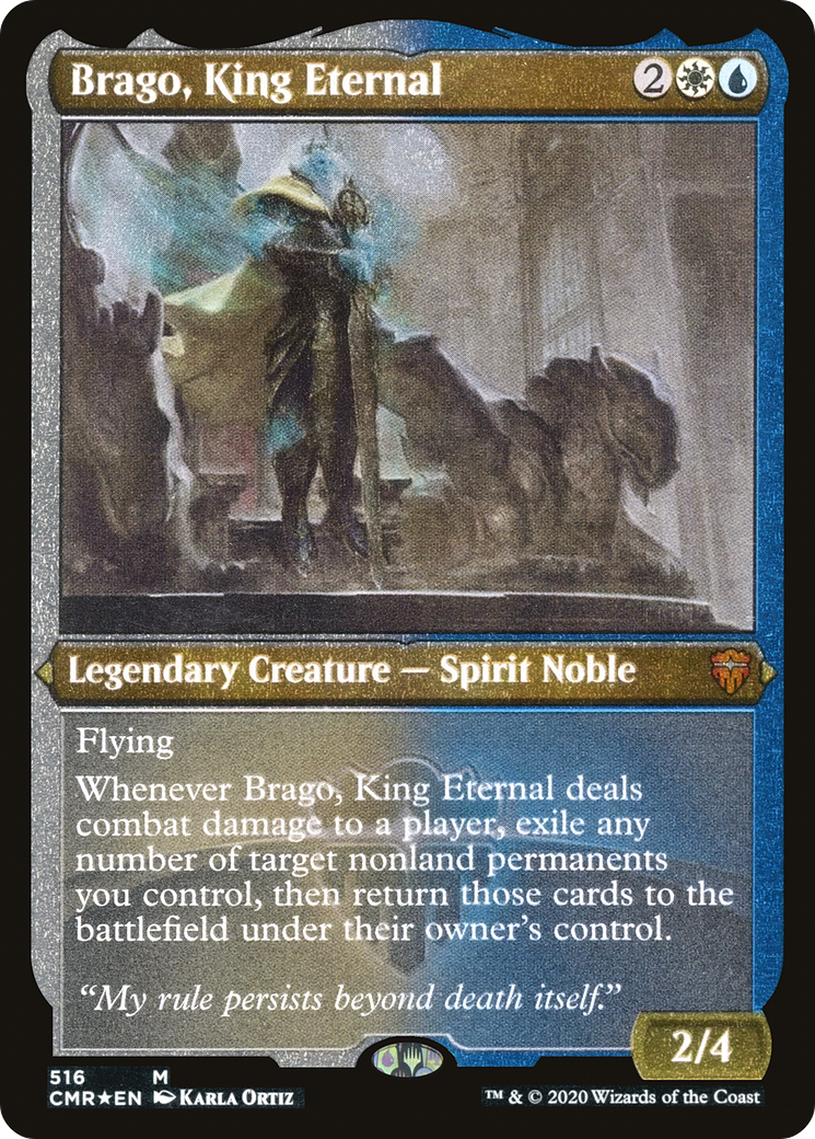 Image of Brago, King Eternal (Foil Etched) (CMR-516) - Commander Legends Foil