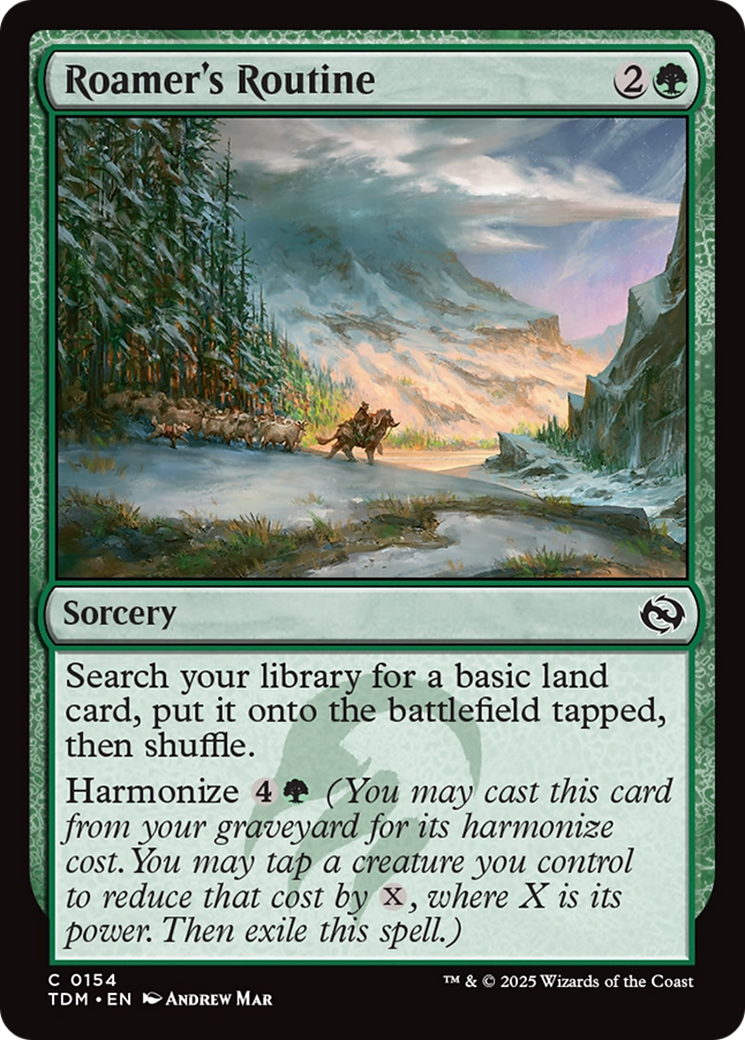 Image of Roamer's Routine (TDM-154) - Tarkir: Dragonstorm