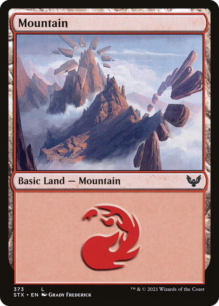 Image of Mountain (373) (STX-373) - Strixhaven: School of Mages