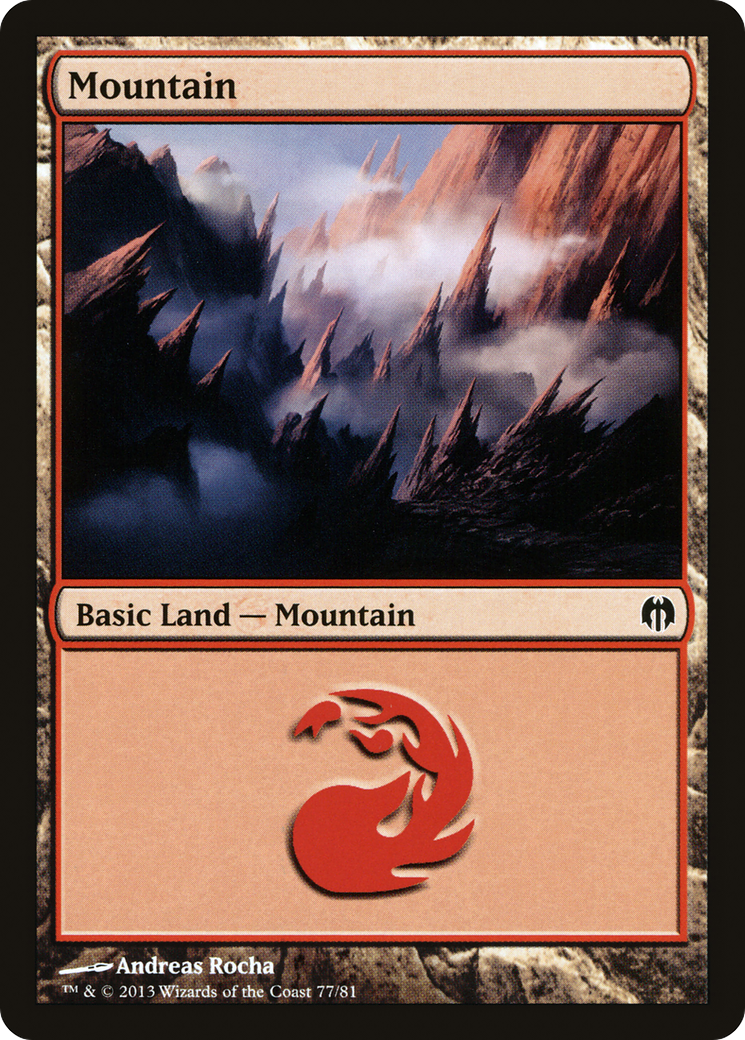Image of Mountain (77) (DDL-077) - Duel Decks: Heroes vs. Monsters