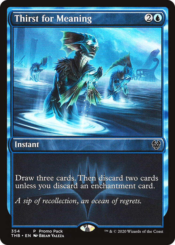 Image of Thirst for Meaning (PPTHB-354) - Theros Beyond Death Foil
