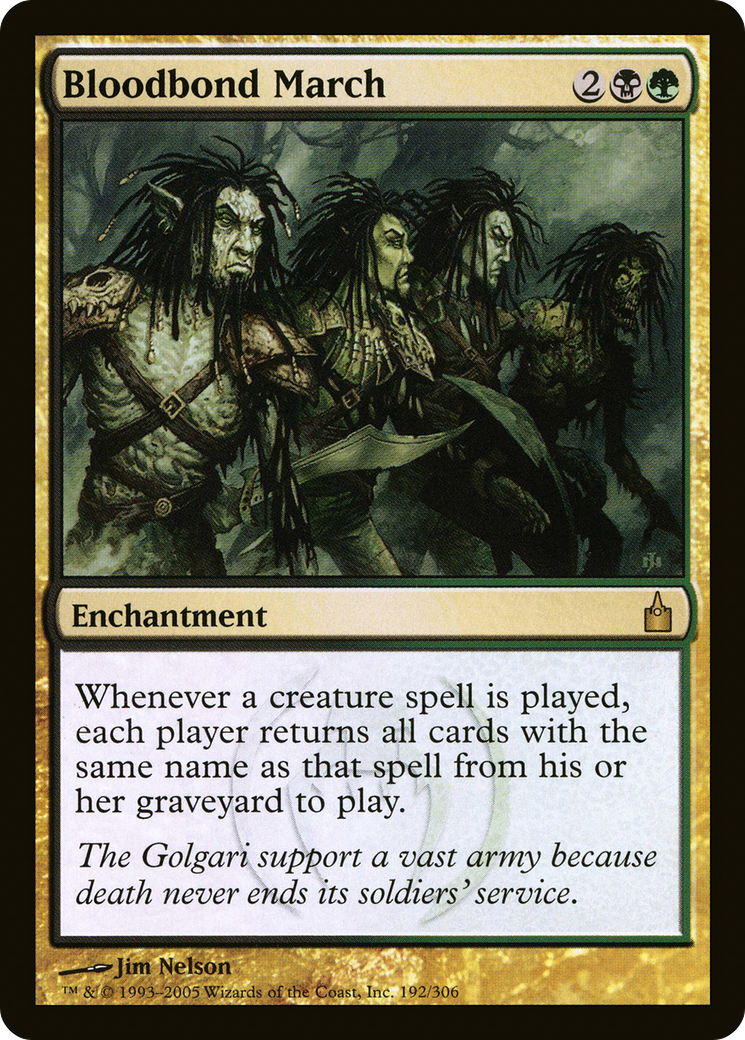 Image of Bloodbond March (RAV-192) - Ravnica: City of Guilds Foil