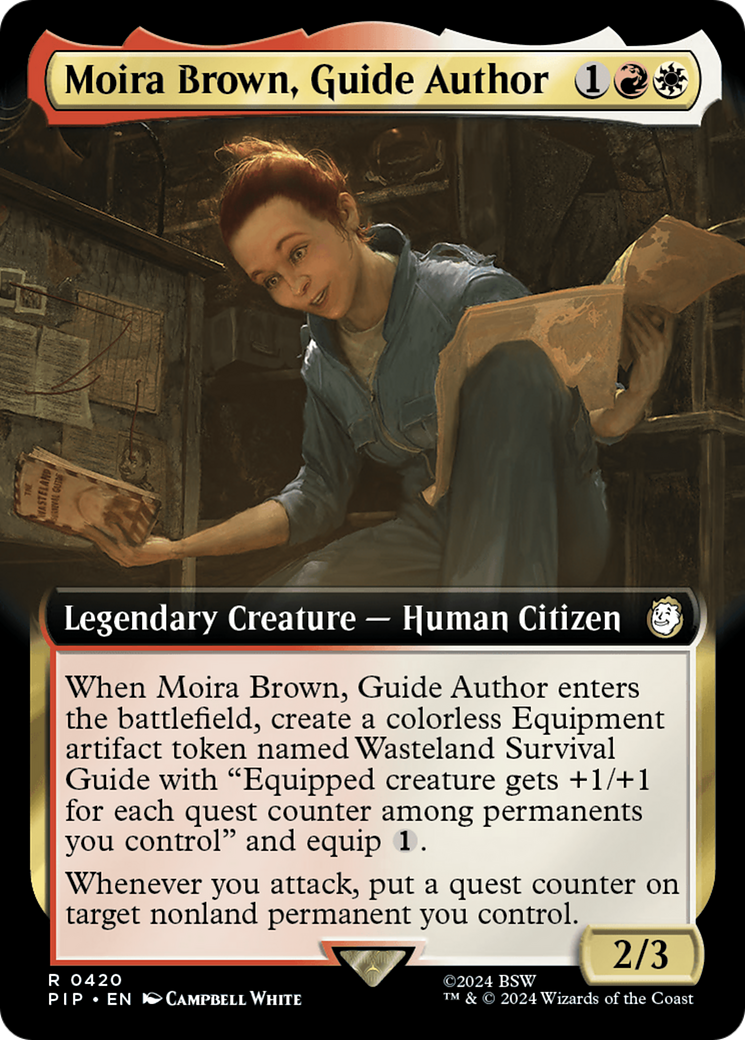 Image of Moira Brown, Guide Author (Extended Art) (PIP-420) - Fallout: (Extended Art) Foil