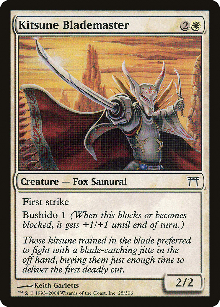 Image of Kitsune Blademaster (CHK-025) - Champions of Kamigawa
