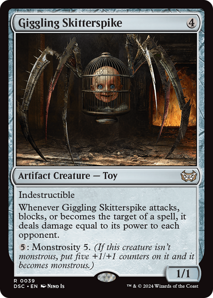 Image of Giggling Skitterspike (DSC-039) - Duskmourn: House of Horror Commander