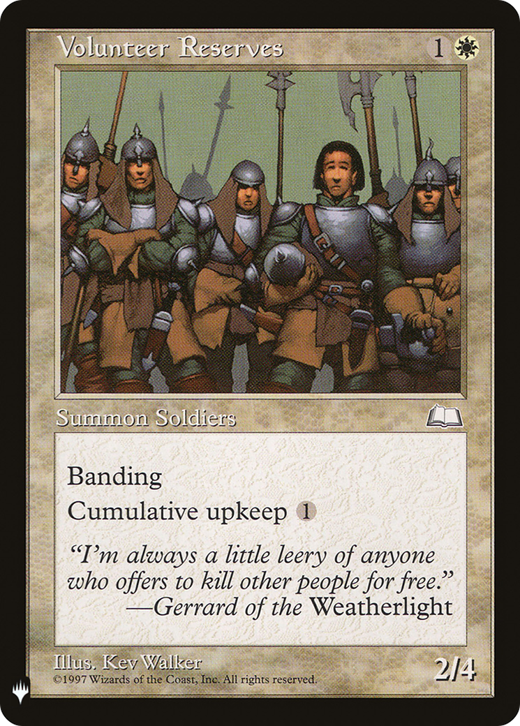 Image of Volunteer Reserves (LIST-WTH-29) - The List