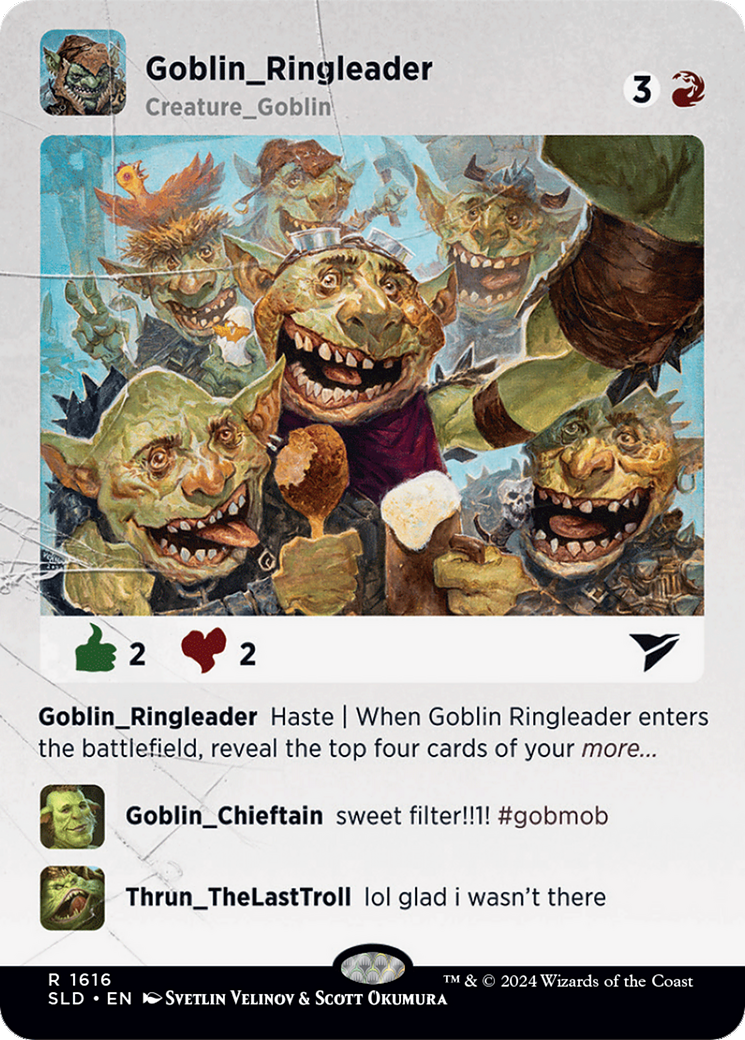 Image of Goblin Ringleader (SLD-1616) - Secret Lair Drop (Borderless)