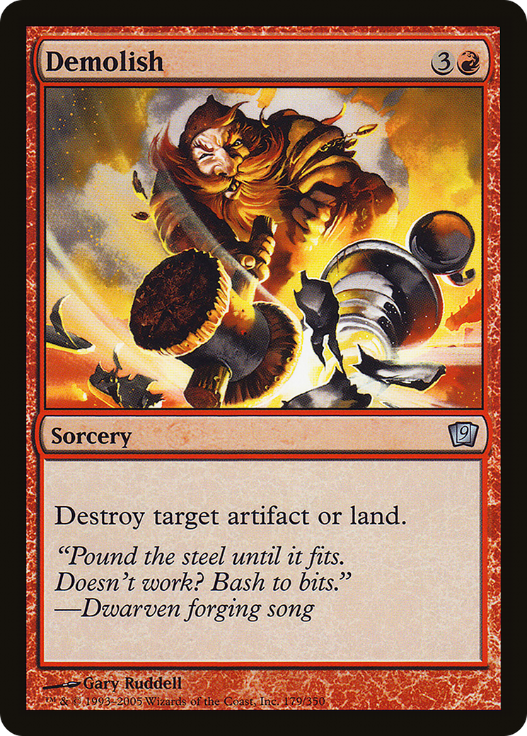 Image of Demolish (9ED-179★) - 9th Edition Foil