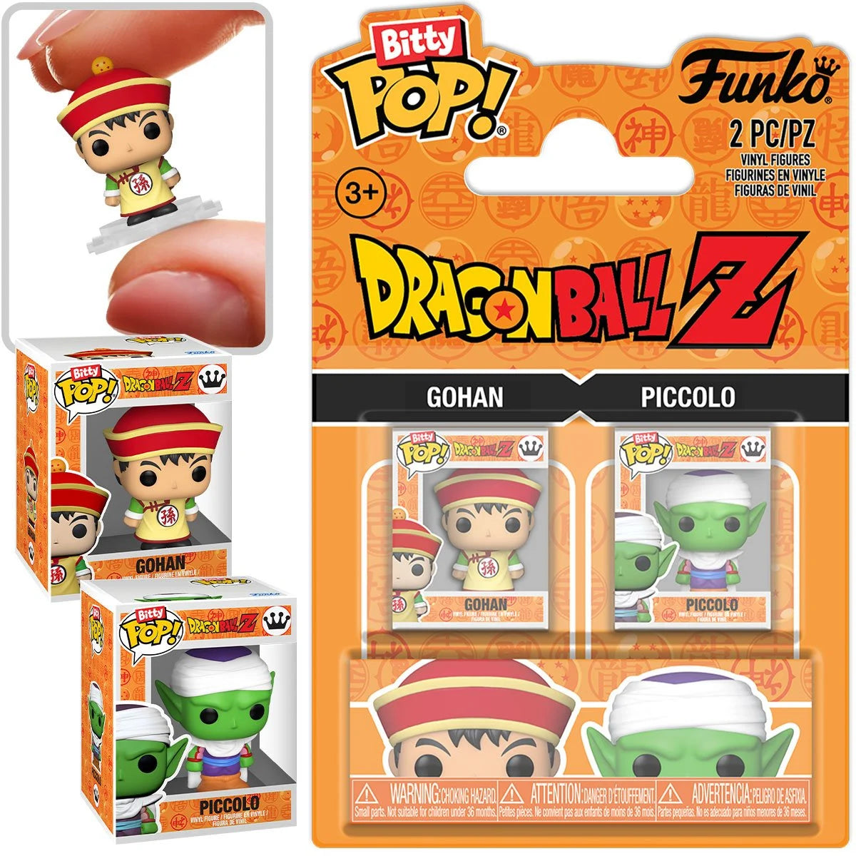 Image of Dragon Ball Z Gohan and Piccolo Funko Bitty Pop! Mini-Figure 2-Pack