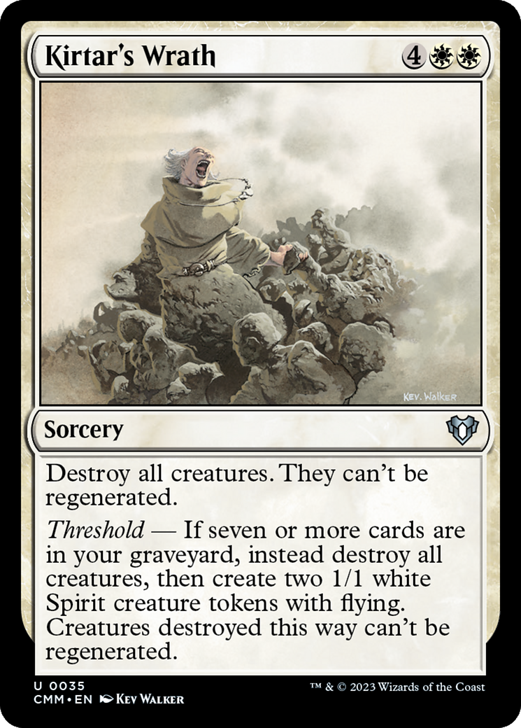 Image of Kirtar's Wrath (CMM-035) - Commander Masters Foil