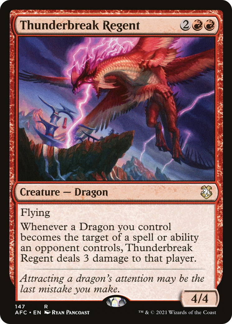 Image of Thunderbreak Regent (AFC-147) - Forgotten Realms Commander