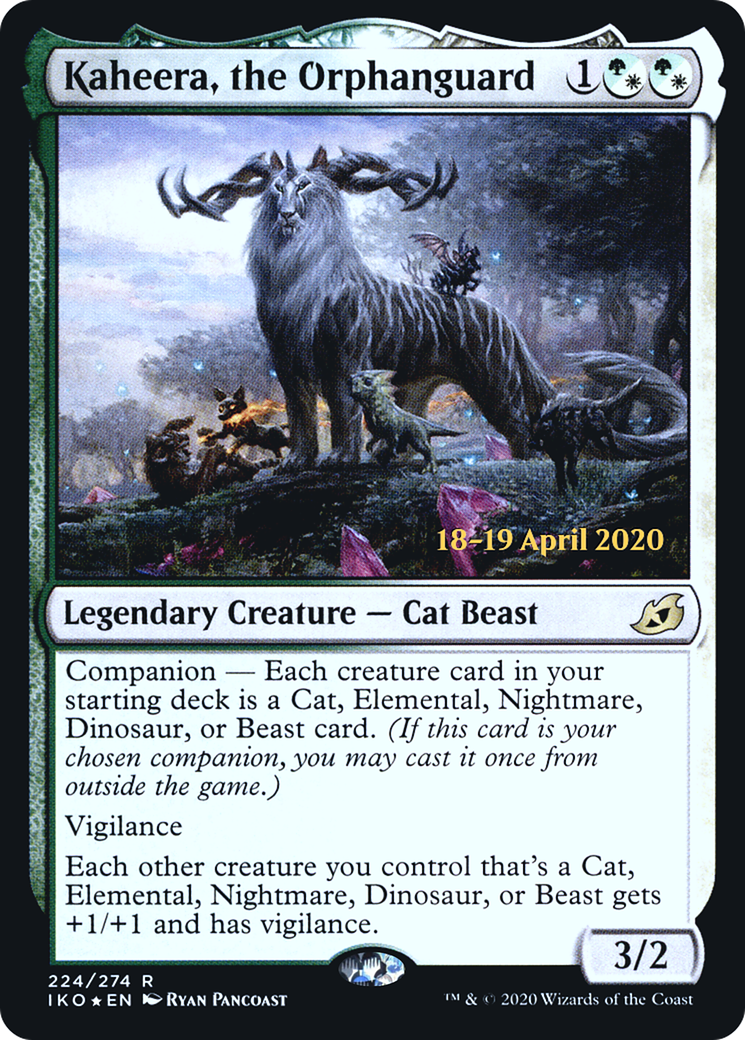 Image of Kaheera, the Orphanguard (PRE-224) - Ikoria: Lair of Behemoths Promos: (companion) Foil