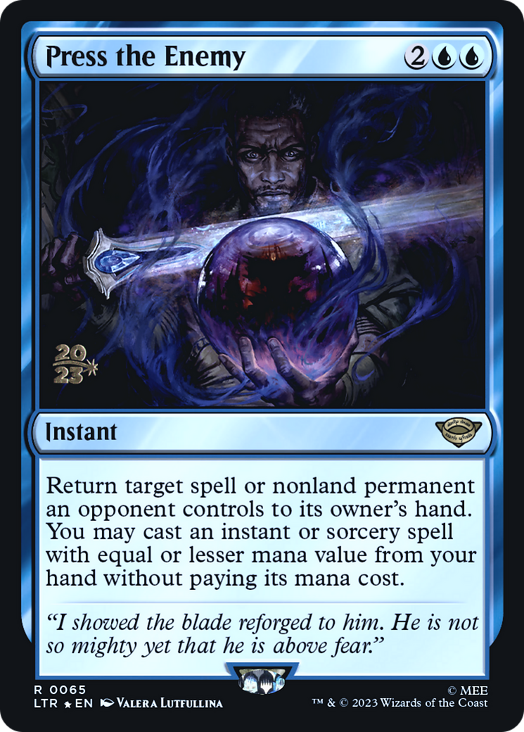 Image of Press the Enemy (PRE-065) - Tales of Middle-earth Promos Foil