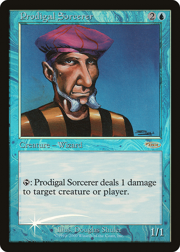 Image of Prodigal Sorcerer (FNM-) - Friday Night Magic 2000 Foil