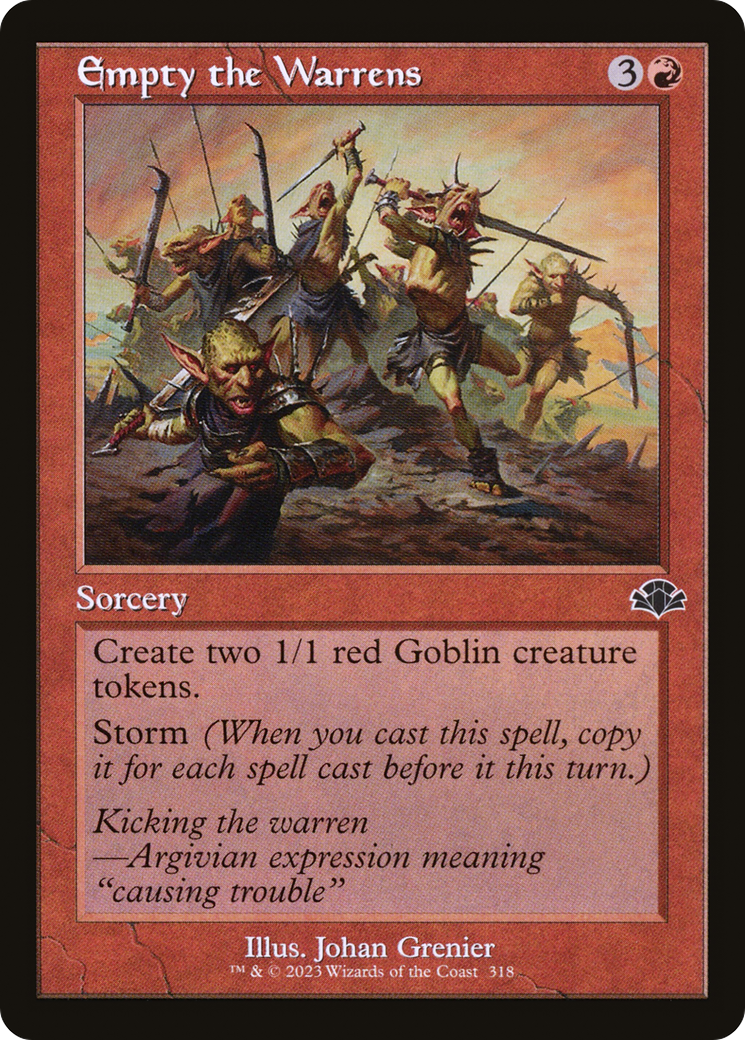 Image of Empty the Warrens (Retro Frame) (DMR-318) - Dominaria Remastered