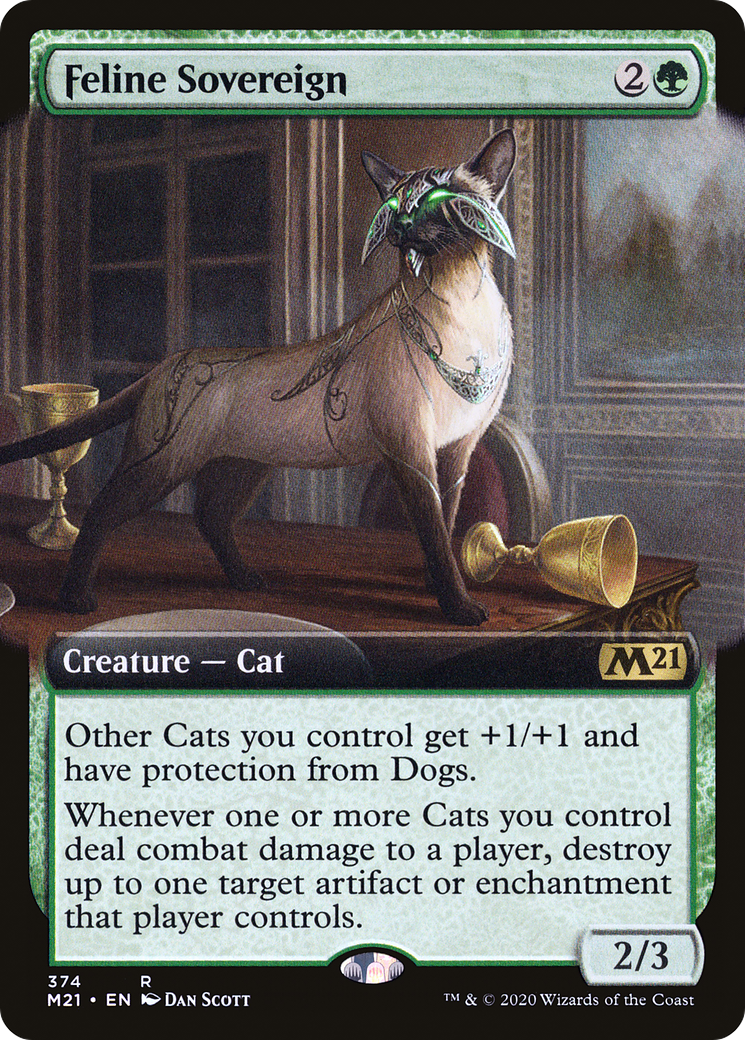 Image of Feline Sovereign (Extended Art) (M21-374) - Core Set 2021: (Extended Art)