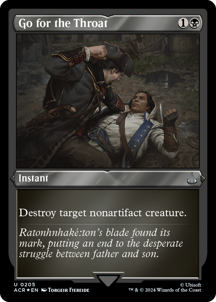 Image of Go for the Throat (ACR-205) - Assassin's Creed Etched Foil