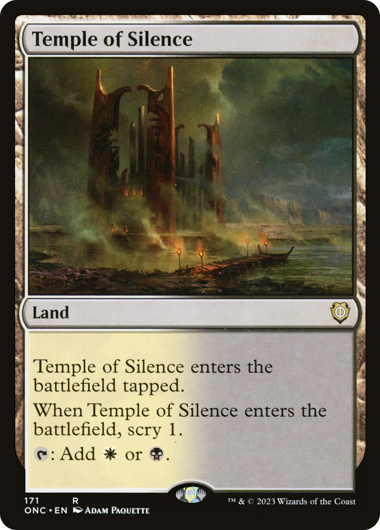 Image of Temple of Silence (ONC-171) - Phyrexia: All Will Be One Commander
