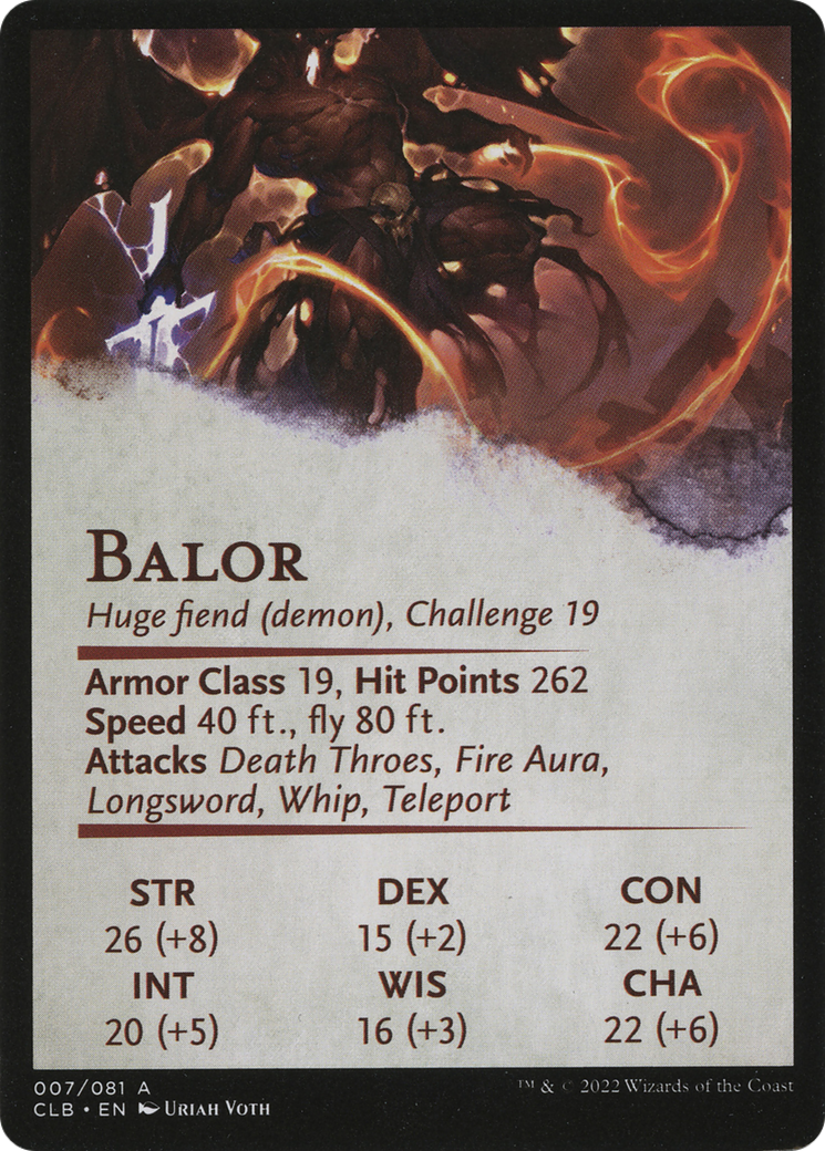 Image of Balor // Balor (ACLB-007) - Battle for Baldur's Gate Art Series (Borderless) Foil