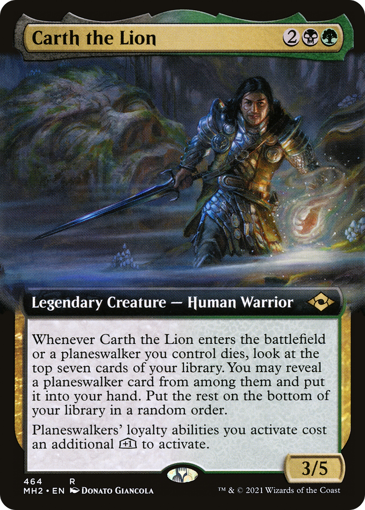 Image of Carth the Lion (Extended Art) (MH2-464) - Modern Horizons 2: (Extended Art) Foil