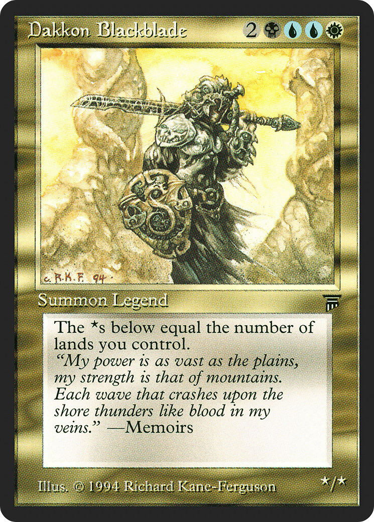 Image of Dakkon Blackblade (LEG-) - Legends