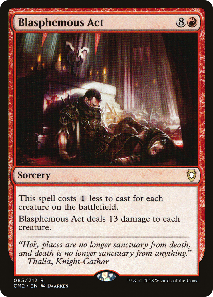 Image of Blasphemous Act (CM2-085) - Commander Anthology Volume II