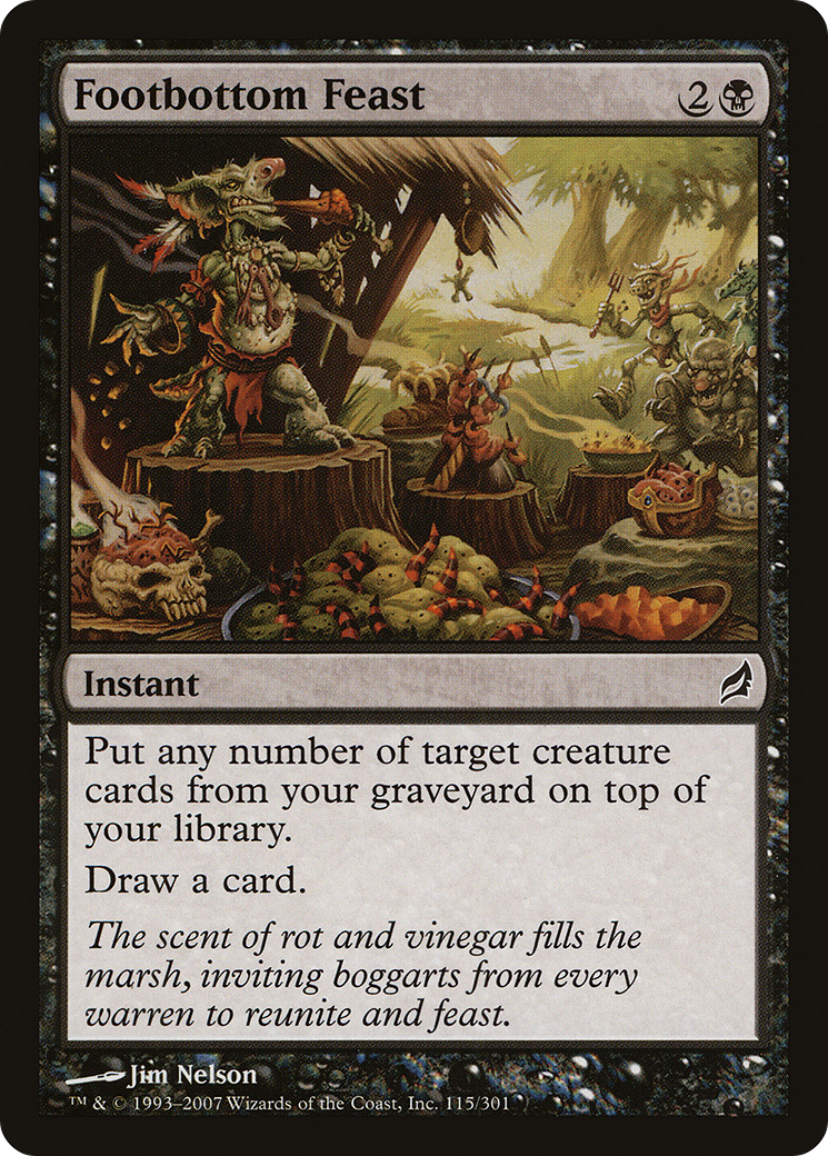 Image of Footbottom Feast (LRW-115) - Lorwyn Foil