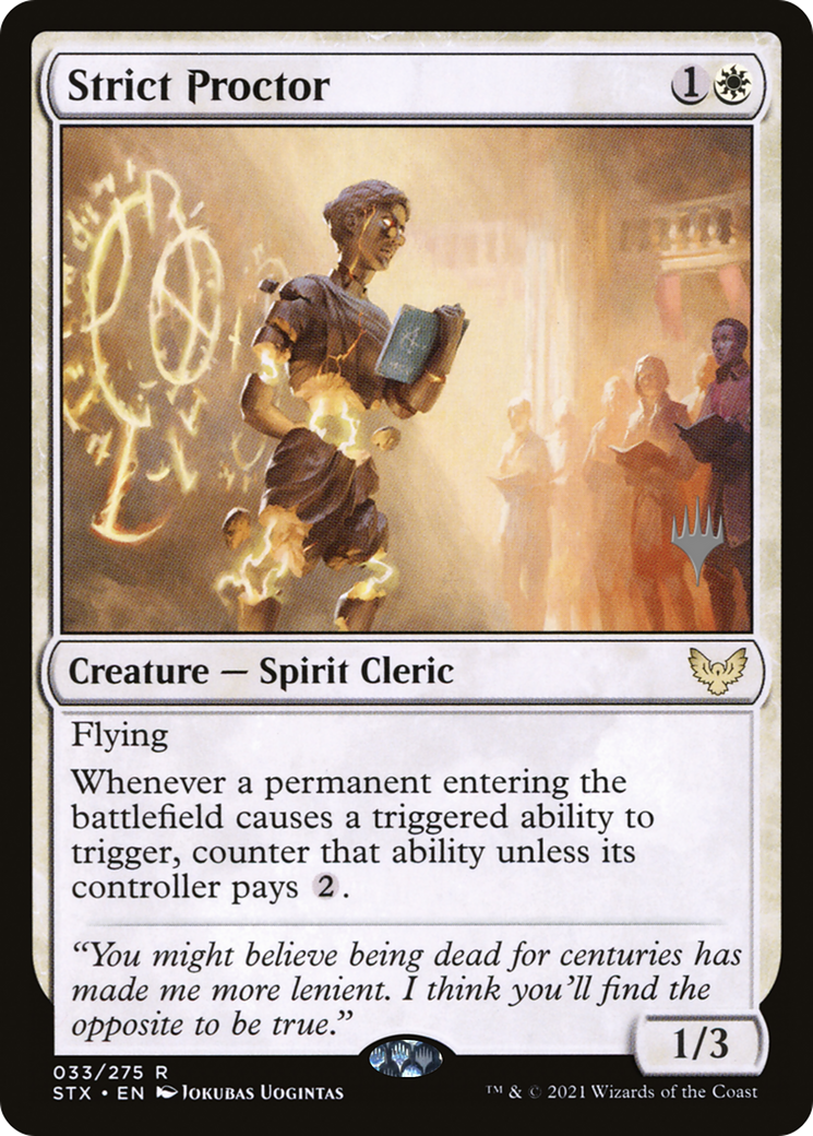 Image of Strict Proctor (PPSTX-033) - Strixhaven: School of Mages Promos Foil